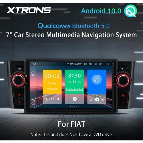 7" Android 10.0 Qualcomm Bluetooth 5.0 Car Stereo Radio Multimedia Player for FIAT Grande Punto 2005-2009 Linea GPS NO DVD