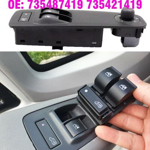 Electric Window Triple Switch Button For Peugeot Boxer II For Fiat Ducato For Citroen Jumper II 735 421 419 735421419