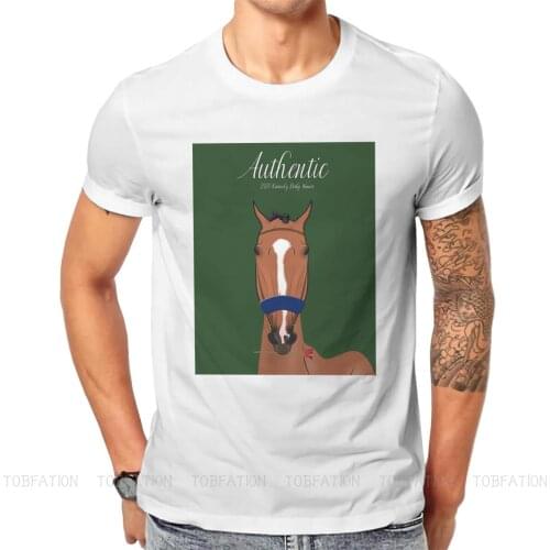 Authentic Kentucky Derby Mans TShirt Horse Riding Lover Sport O Neck Short Sleeve 100% Cotton T Shirt Humor High Quality Gift