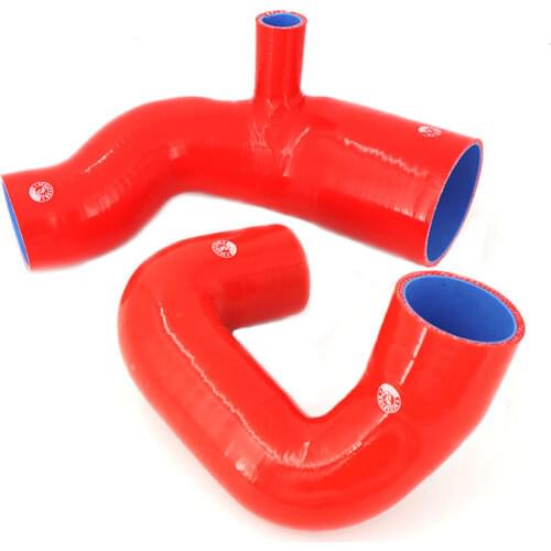 Silicone Radiator Hose Kit For MITSUBISHI LANCIA DELTA INTEGRALE 16V MKLL 2.0l 16V 1989-,TURBO HOSE KIT(2PCS) red/blue/black
