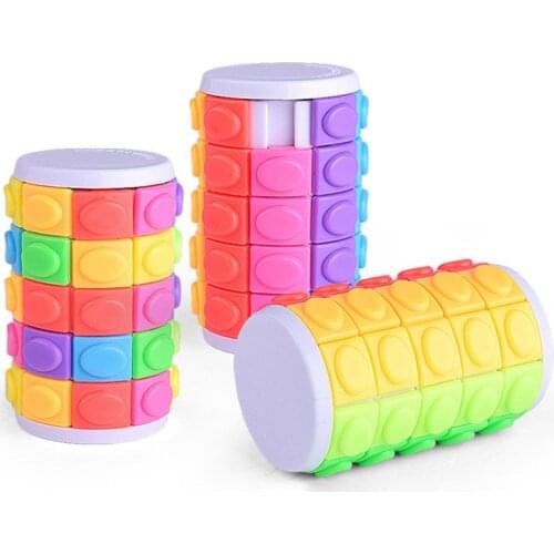 Colorful Magic Tower Puzzle Rotate Slide Puzzle Toy for Kid Adult BM88