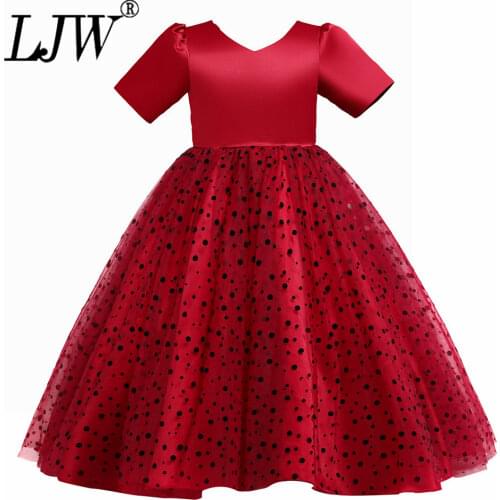 4-14 y Lace Teenagers child girl wedding dress Princess elegant party sleeveless girl Dress For Summer Its beautiful and noble