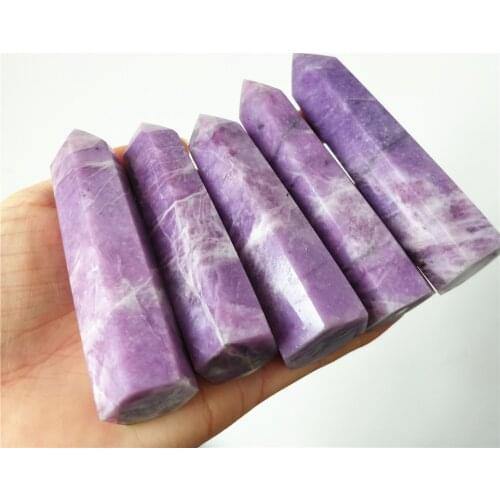 Natural Purple Mica Point Ziyun Mother Wands Pillars Mineral Specimens For Home Decor