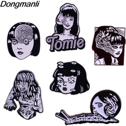 P5102 Dongmanli Horror Anime Hard Enamel Pins Brooch Women Backpack Bags Badge Movie Lapel Jewelry Gifts