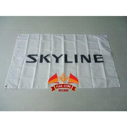 SKYLINE CAR RAGING ,90*150cm POLYESTER SKYLINE BANNER