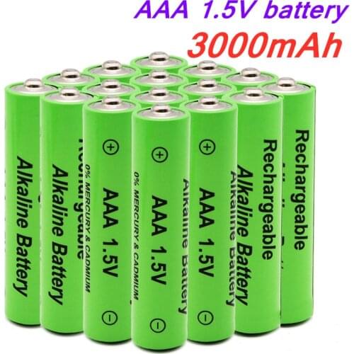 New AAA battery 3000mAh 1.5V alkaline AAA rechargeable battery for remote control toy light battery high capacity Long endurance