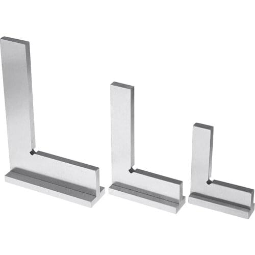 GanWei Machinist Square 90º Right Angle Engineer Carpenter Square with Seat Precision Ground Steel Hardened Angle Ruler