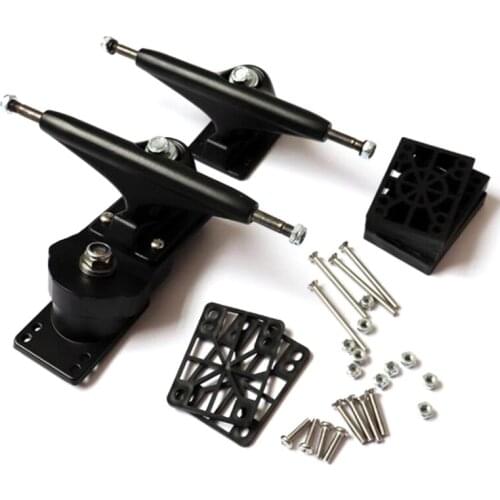 Top!-Surf Skateboard Trucks Adapter Surf Skate Bridges Spring Bracket Complete Set with Risers Bolts 6.25Inch Trucks