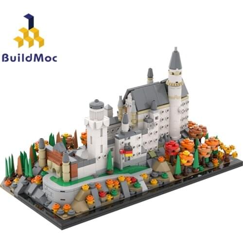 Magic Neuschwanstein Castle Building Blocks Brick Potter Cartoon Action Figure Toys Brain Game Model Anime Gift for Children