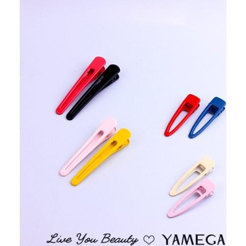 2Pcs/Lot Korean Duckbill Hair Pins simple Painted Colorful Sweet Hair Clip Headpiece Hair Jewelry Accessories For Women Girls