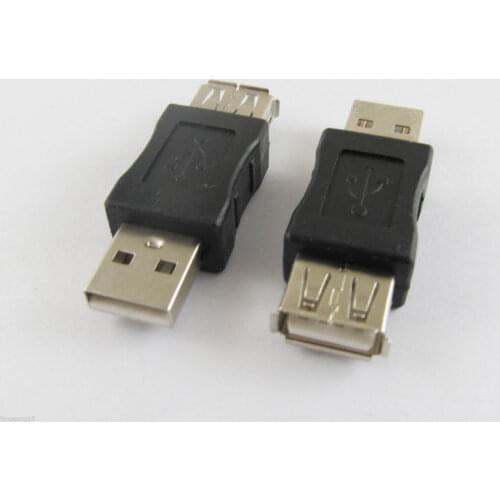 2pcs USB 2.0 A Male Plug To USB 2.0 A Female Jack Adapter Connector Converter M/F