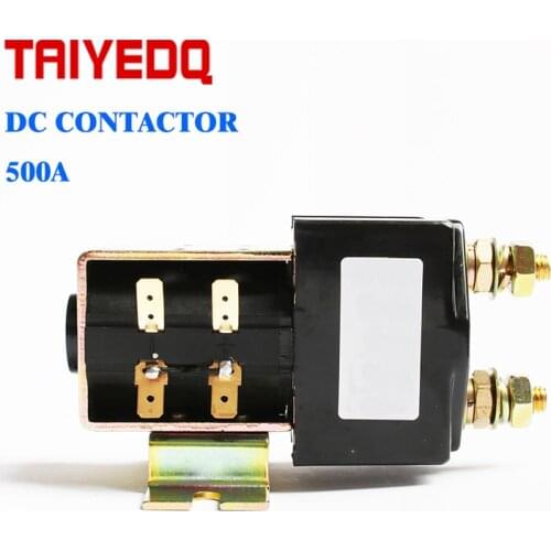 500A DC Contactor 24V DC12V 36V 48V 60V 72V DC Magnetic Contactor CZW500A forklift handling wehicle car winch SW200 contactor