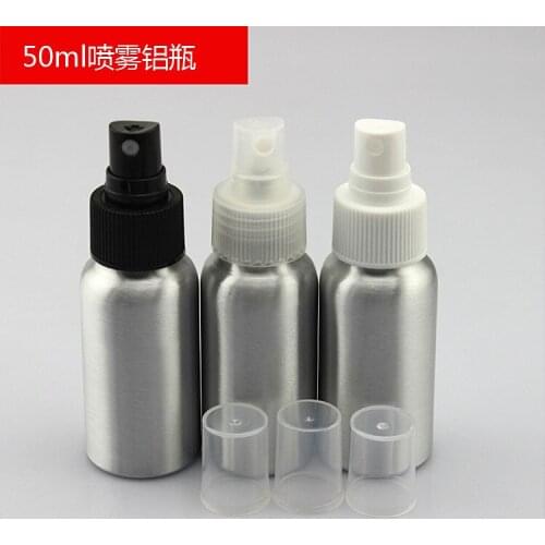50ml Aluminum Fog Bottle Cleaner Detergent Toilet Water Bottle Trial Sample Bottle 10pcs/lot