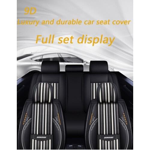 Free Shipping Full Set Luxury and Durable All Surrounded Car Seat Covers for Sedan SUV Fit Most of Auto Models