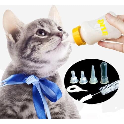 60/150ml Newborn Pets Baby Feeding Bottle Kittens and Puppies Special Feeder Little Dogs Cats Pet Milk Powder Feeding Devices