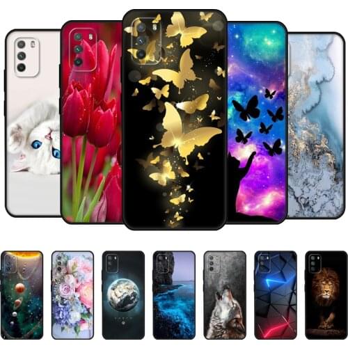For Xiaomi Poco M3 Case 6.53" Silicon Soft TPU Back Phone Cover For Poco M3 M 3 PocoM3 Bumper Global POCOPHONE black tpu case