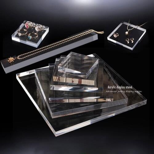 Acrylic blocks Jewelry holder Jewellery organizer display stand for Bracelet Necklace Ring earring cosmetics perfume tray case