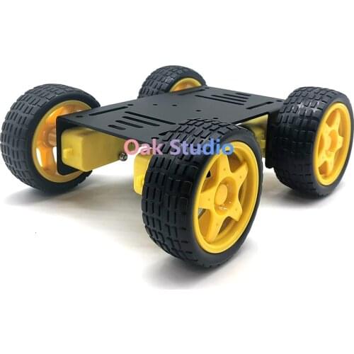 DIY robot 4wd car chassis mini C10 with four TT motor wheel, for arduino uno r3 diy eduational teaching kit