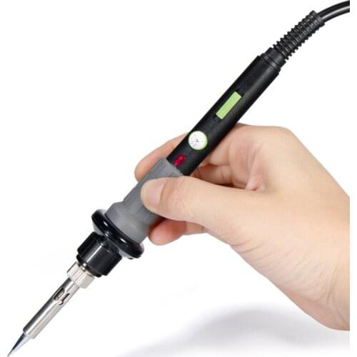 Free shipping 947 60W Electric Soldering Iron With LED Light Adjustable Temperature Portable EU Plug 220V