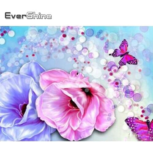 Evershine 5D DIY Diamond Painting Peony Mosaic Diamond Embroidery Flower Pictures Of Rhinestones Art Home Decoration