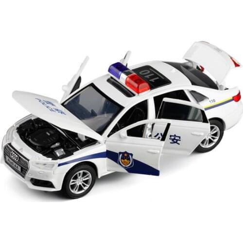 Hot 1:32 A4 alloy pull back car model,high simulation sound and light,6 door design toys,free shipping