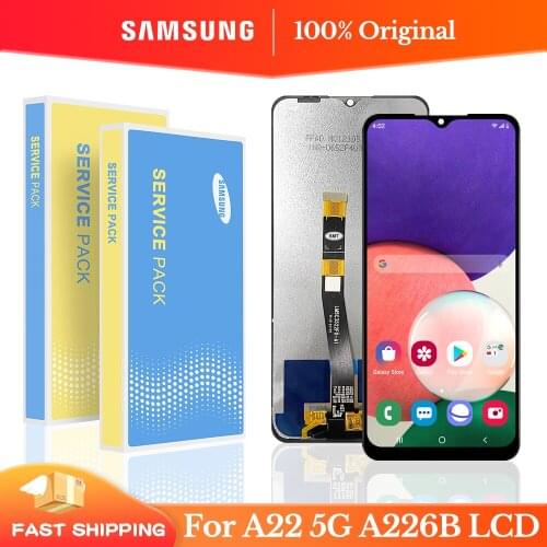 6.6'' Original For Samsung Galaxy A22 5G SM-A226B A226 Display With Frame Touch Screen Digitizer Assembly For Samsung A226 LCD