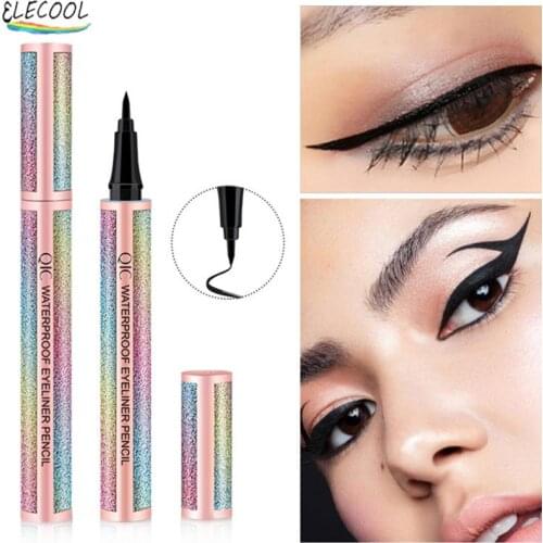 ELECOOL Black Liquid Eyeliner Eye Make Up Super Waterproof Long Lasting Eye Liner Easy To Wear Eyes Makeup Cosmetics Beauty Tool