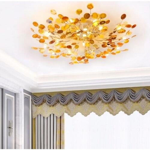 Post-modern Firefly Gold Led Ceiling Light Fixtures Nordic Plafond Ceiling Lamp for Living Room Loft Home Decor Ceiling Lamparas
