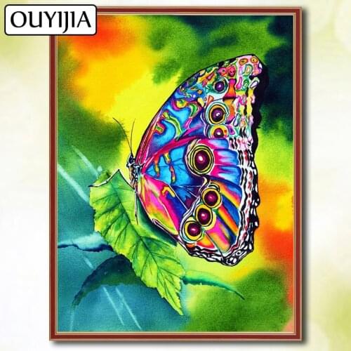 Bird Butterfly Flowers Animals OUYIJIA 5D Diamond Full Square Embroidery Painting DIY Sale Picture Of Rhinestones Diamond Mosaic