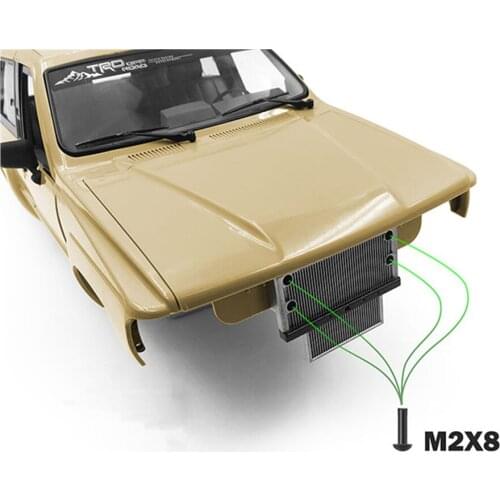 Rc Toys Car Body Front Grill Heat Sink Model For 1/10 Rock Crawler Cars 4WD 4RUNNER Body Shell Match TF2 Chassis