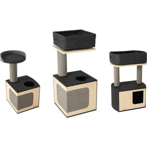 Pet Cat Climbing Frame, Pet Tree House, Wooden Jumping Platform, Pet Furniture, Cat Crawling Toy