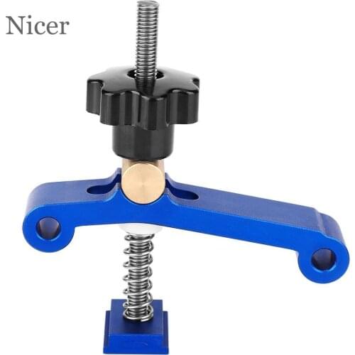 T Slot Block Woodworking Clamp Carpentry Pressboard Clamp Kit Multi-Purpose T Track Clamp Positioning Limiter Miter Clip Device