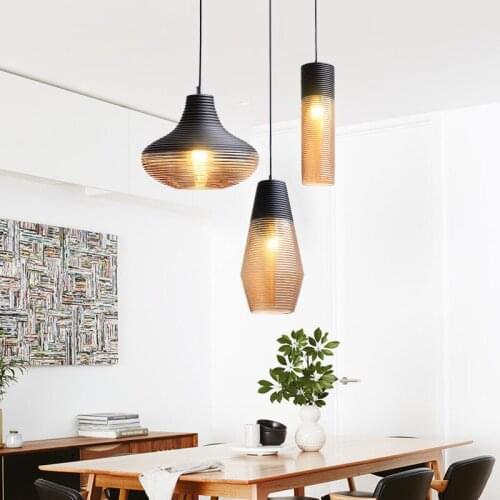 Creative Restaurant Small Glass Lamp Postmodern Designer Nordic Simple Bedroom bedside Pendant Lights Fixtures