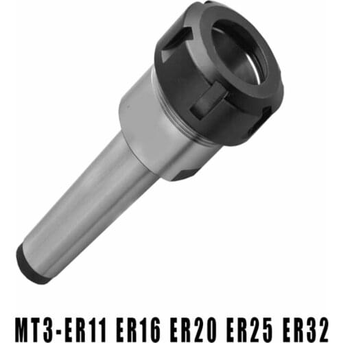 1PCS ER32 ER25 ER20 ER16 ER11 MTA3 MT3 Shank M12 Drawbar Milling Chuck Holder Fixed CNC Milling Lathe