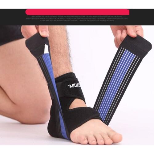 1Pcs Fitness Feet Cross Winding Ankle Dual Protector Sports Guards Belt Bracer Body Building Bandage Band Training Wrap