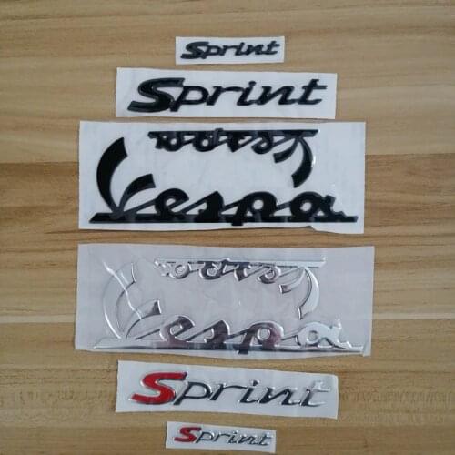 10 pcs / lot Motorcycle 3D Emblem Stickers Decal for PIAGGIO Vespa Sprint 150 125 S