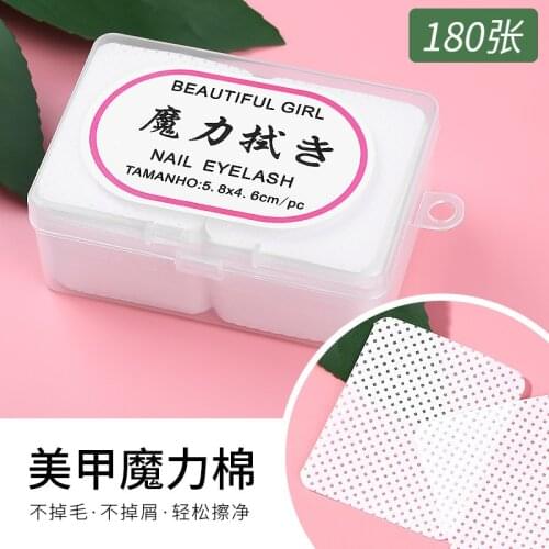 2019 Cleanser Nail Polish Remover Manicure Tools Magic Cotton Piece Clean Dropping One-time Box Nail Discharging Remover Wipes