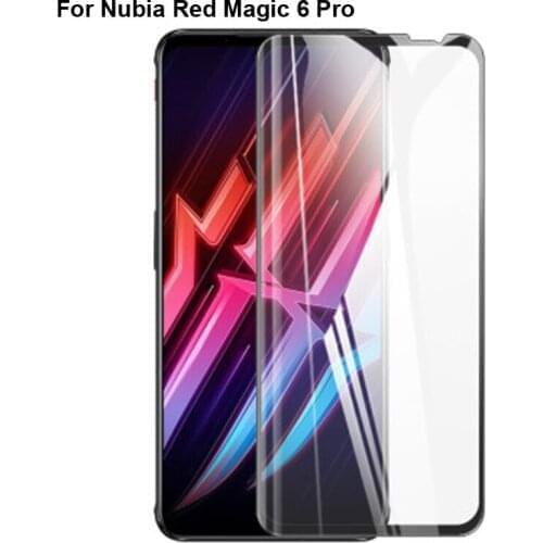 5PCS Full Curved Screen Protector For ZTE nubia Red Magic 6 Pro Full Cover Tempered Glass RedMagic 6Pro Protective Flim