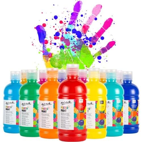 500ML/bottle gouache paint safe and environmentally friendly washable children gouache DIY finger painting art supplies