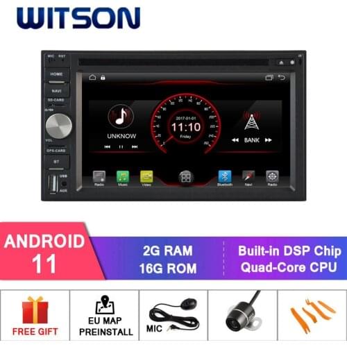 WITSON Android 10. 0 2GB RAM 16GB FLASH CAR RADIO for Universal Double Din DVD Player DVD Player GPS+DAB+OBD+TPMS+DVR supported