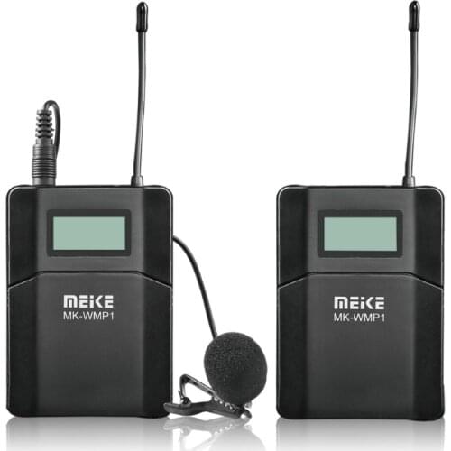 MEKE MK-WMP1 70M LCD Set 6 Channel 16 volume level Easily and Quickly Mounted Low Noise Wireless Microphone Audio Recorder