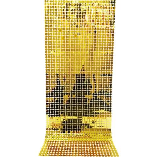 120*90cm Round Shape Glam Shimmer Sequins Wall Wedding Background Decoration Bar Party Stage layout Sequin Wall