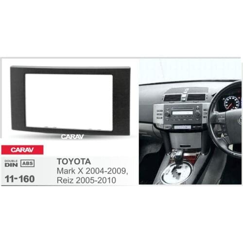 CARAV 11-160 Top Quality Radio Fascia for TOYOTA Mark X 2004-2009, Reiz 2005-2010 Stereo Fascia Dash CD Trim Installation Kit