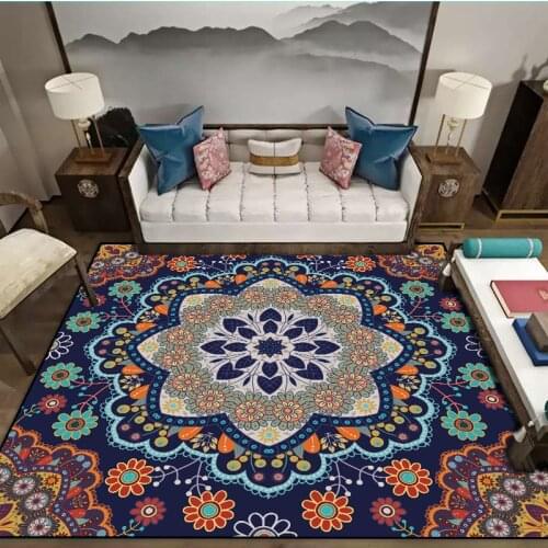 Bohemian flower carpet living room bedroom larege rugs floor door mat parlor home kitchen hallway soft sofa carpet customized
