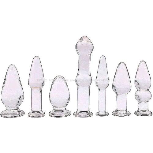 CW0249 Glass Butt Sex Toys Anal Plugs for Beginners