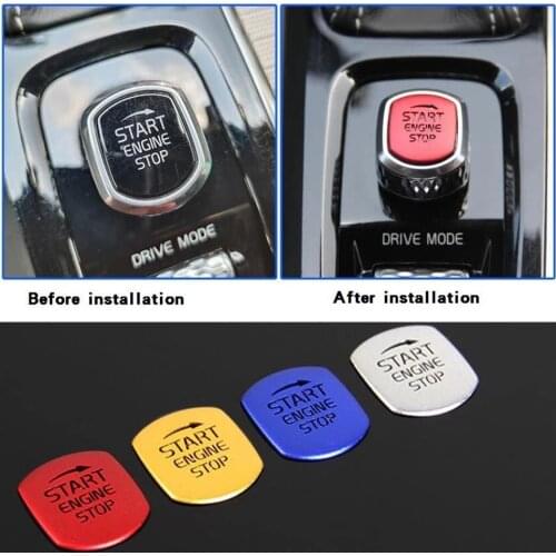 Auto Engine Start Stop Button Cap Trim Ignition Cover For VOLVO XC60 S90 S60 XC90 V60 V90 2015 -2020 Decorative stickers