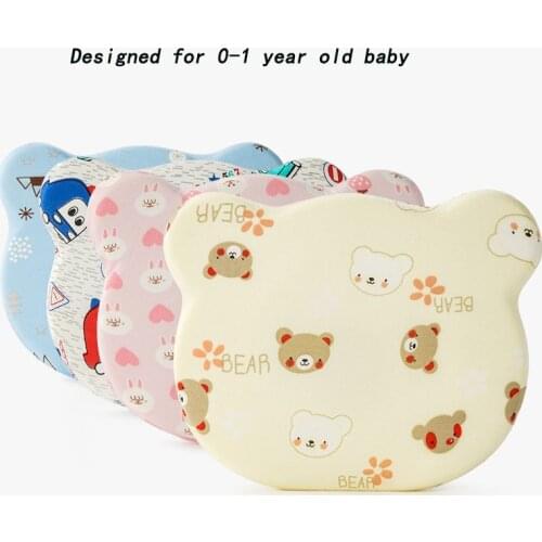 Baby Pillow 0-1 Year Old Baby Headrest Memory Foam Baby Pillow Cotton Core Breathable Newborn Pillow Correction Anti-Biased Head