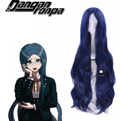 Danganronpa V3: Killing Harmony Shirogane Tsumugi Long Wig Cosplay Costume Dangan Ronpa Heat Resistant Synthetic Hair +Hairnet
