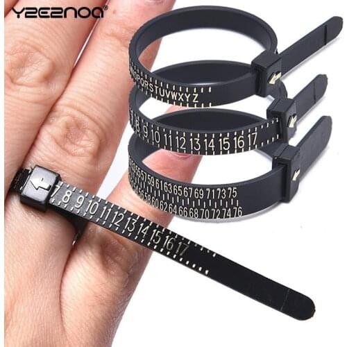 Measuring Finger Standard Ring Circle US/Europe/UK Tape Ruler Jewelry Accessory Measure Gauge Tool