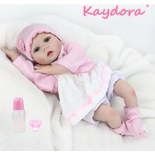 Kaydora 22 inch 55cm Adorable lol Reborn Bebe Dolls Baby Handmade reborn baby pink Style doll Hot sale Christmas gift